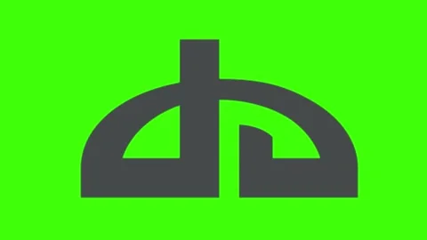4K footage of DeviantArt logo on greenscreen Stock Footage 196682472