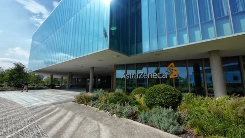 4K footage: The Discovery Centre (DISC) AstraZeneca in Cambridge, United Kingdom Stock Footage 313951862