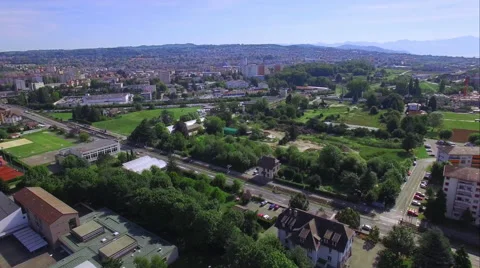 4K footage of a European suburb Stock Footage 57745860