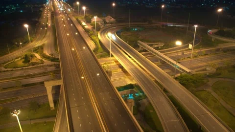 4K : footage hyperlapse expressway for transportation concept. Stock Footage 171059241