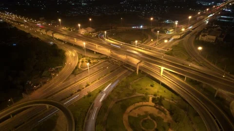 4K : footage hyperlapse expressway for transportation concept. Stock Footage 171102255