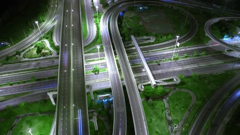 4K : footage hyperlapse expressway for transportation concept. Stock Footage 171319655
