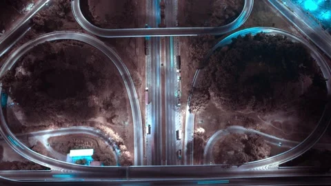 4K : footage hyperlapse expressway for transportation concept. Stock Footage 171553495