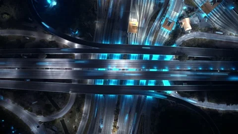 4K : footage hyperlapse expressway for transportation concept. Stock Footage 171651364