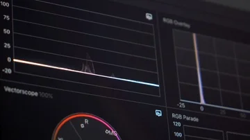 4K footage. Luma colour scope monitor during playback. Stock Footage 86021690