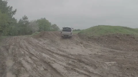 4K Footage of an off road course challenge Stock Footage 147687983