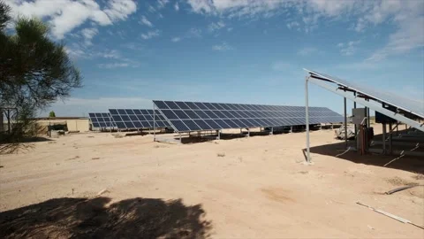 4K footage of solar panel cell elements components, renewable energy in the Stock Footage 161968421