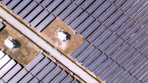 4k Footage of solar panel use for industry and future  technology. Stock Footage 155535125