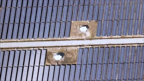 4k Footage of solar panel use for industry and future  technology. Stock Footage 155535787