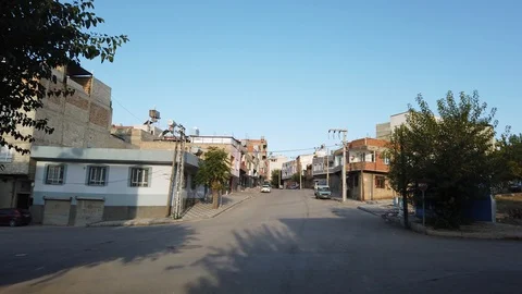 4k footage of streets in Kilis near Gaziantep  Stock Footage