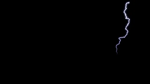 4K footage of thunder pattern and texture on a black screen Stock Footage 159509159