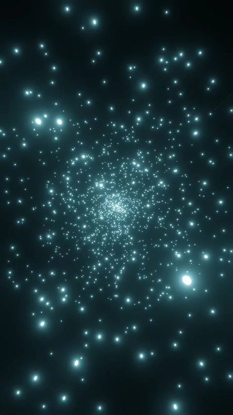 4k Footage vertical. Particle effects or space travel. Stock Footage 270190331