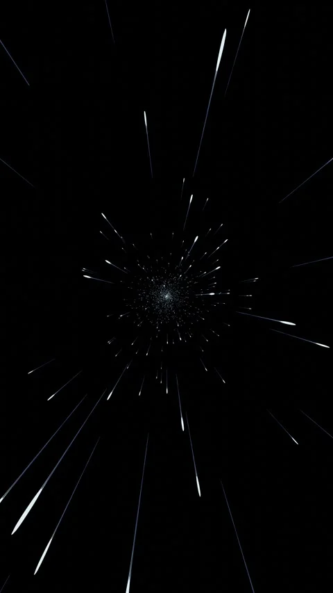 4k Footage vertical. Particle effects or space travel. Stock Footage 270190374