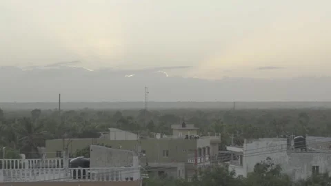 4k forest jungle sunset green nature houses Dominican Republic slog S-Gamut 스톡 동영상 225613526