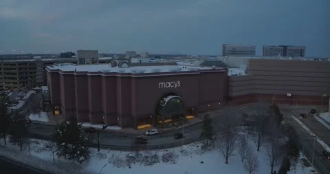 4K Forward Drone Shot Of Macy's At Mall Of America Bloomington Minnesota Stock Footage 257418092