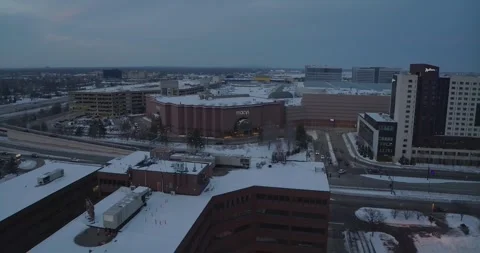 4K Forward Wide Drone Shot Of Macy's At Mall Of America Bloomington MN Stock Footage 257417998