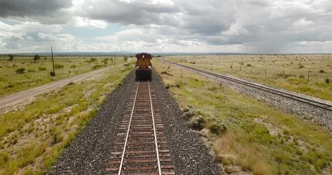 4K - Freight Train "Approaching" Stock Footage 101123474