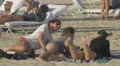 4K Friends relaxing and talking on the seaside in Miami Beach 4k or 4k+ Resolution