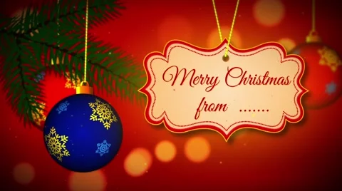 4K, Full HD and HD Winter holidays merry christmas and happy new year V2 After Effects stock