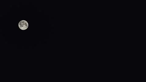 4K Full moon motion, night timelapse Stock Footage 267603277