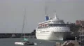 4k Funchal harbor cruise ship and catamaran in Madeira 4k or 4k+ Resolution