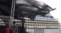 4k Funchal harbor music stage building strong wind 4k or 4k+ Resolution
