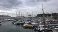 4k Funchal harbor zoom cruise ship front in Madeira 4k or 4k+ Resolution