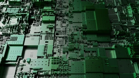4K Futuristic Abstract CPU Tech Backgrou... | Stock Video | Pond5