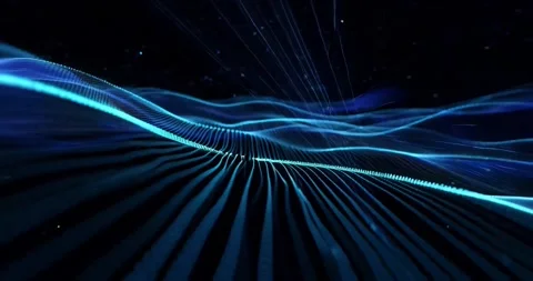 4K Futuristic Data Stream Animation – Tech B-Roll with Neon Glow Stock Footage 309255113