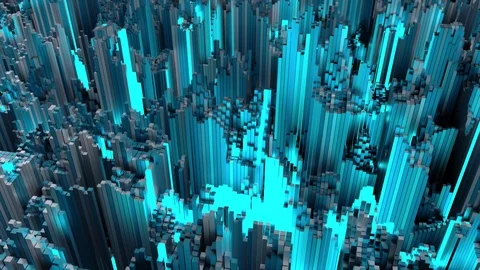 4K Futuristic Multi Core Processing Concept. Stock Footage 115722954