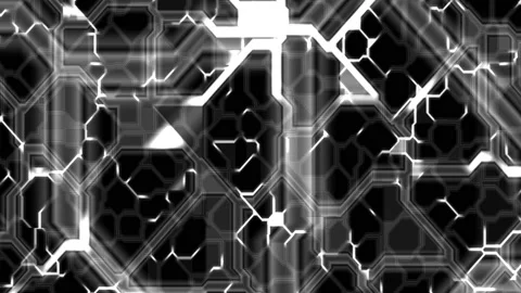 4K Futuristic Quantum CPU, Electronic movement, AI, Deep Learning Concept Stock Footage 156532452