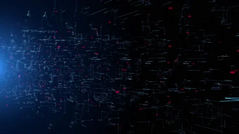 4K Futuristic screen Digital graphs, charts, computer data Finance Display Loop 库存影片 180282093
