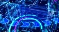 4K Futuristic technological abstract motion background, seamless loopable. 4k or 4k+ Resolution