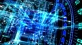 4K Futuristic technological abstract motion background, seamless loopable. 4k or 4k+ Resolution