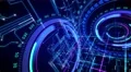 4K Futuristic technological abstract motion background, seamless loopable. 4k or 4k+ Resolution