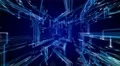 4K Futuristic technological interface background, seamless loopable. 4k or 4k+ Resolution