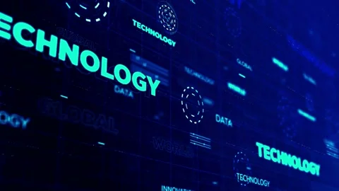 4K Futuristic Technology Background Animation for Creative Projects Stock-Footage 295368937