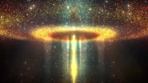 4k Galactic Laser Transfer in Space Motion Background Stock Footage 273122436