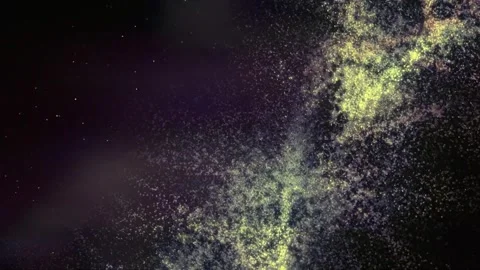 4k Galaxy Cell Particles Flow Motion Background Video stock 328715562