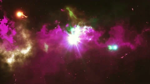 4K  Galaxy Nebula Motion Background Stock Footage 228721986