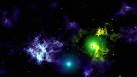 4K  Galaxy Nebula Motion Background Stock Footage 231077499