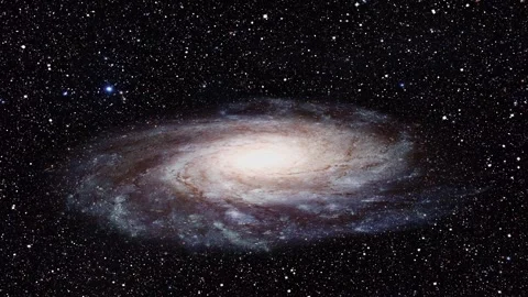 4K Galaxy spinning in space Stock Footage 264790440