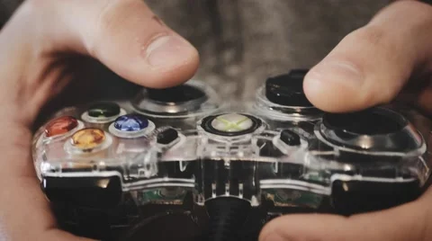 4K - Gaming controller close up Video stock 61252232