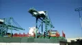 4K Gantry Cranes Load Container Ship - TimeLapse 4k or 4k+ Resolution