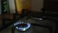 4K gas hob lights with blue flames. 4k or 4k+ Resolution