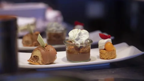 4K Gastronomy chef cooking kitchen preparation slowmotion b-roll Stock Footage 296399858