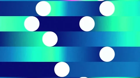 4K Geometric Background White Circles Blue Green Horizontal Gradient Stock Footage 339269851