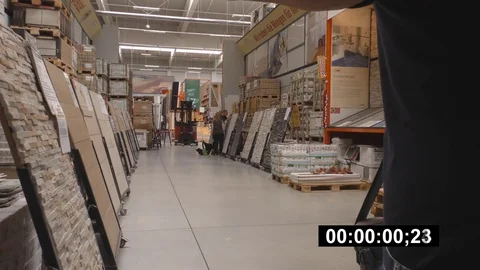 4K Germany, city of Heidelberg, 18.08.2016 year. hardware store Bauhaus Vídeos de archivo 75231753