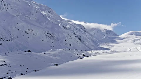 4k Glacier Aerial Stock Footage 155425643