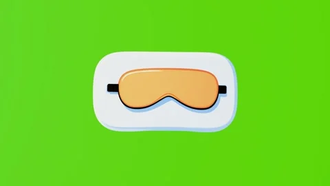 4k glasses icon on stand isolated on green screen Stock Footage 287998028